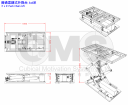 普通柔鏈式升降台 3x6呎三視圖