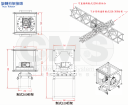 旋轉桁架接頭三視圖