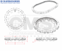 環式軌道電腦燈旋轉機構三視圖