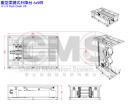 重型柔鏈式升降台 6x9呎三視圖